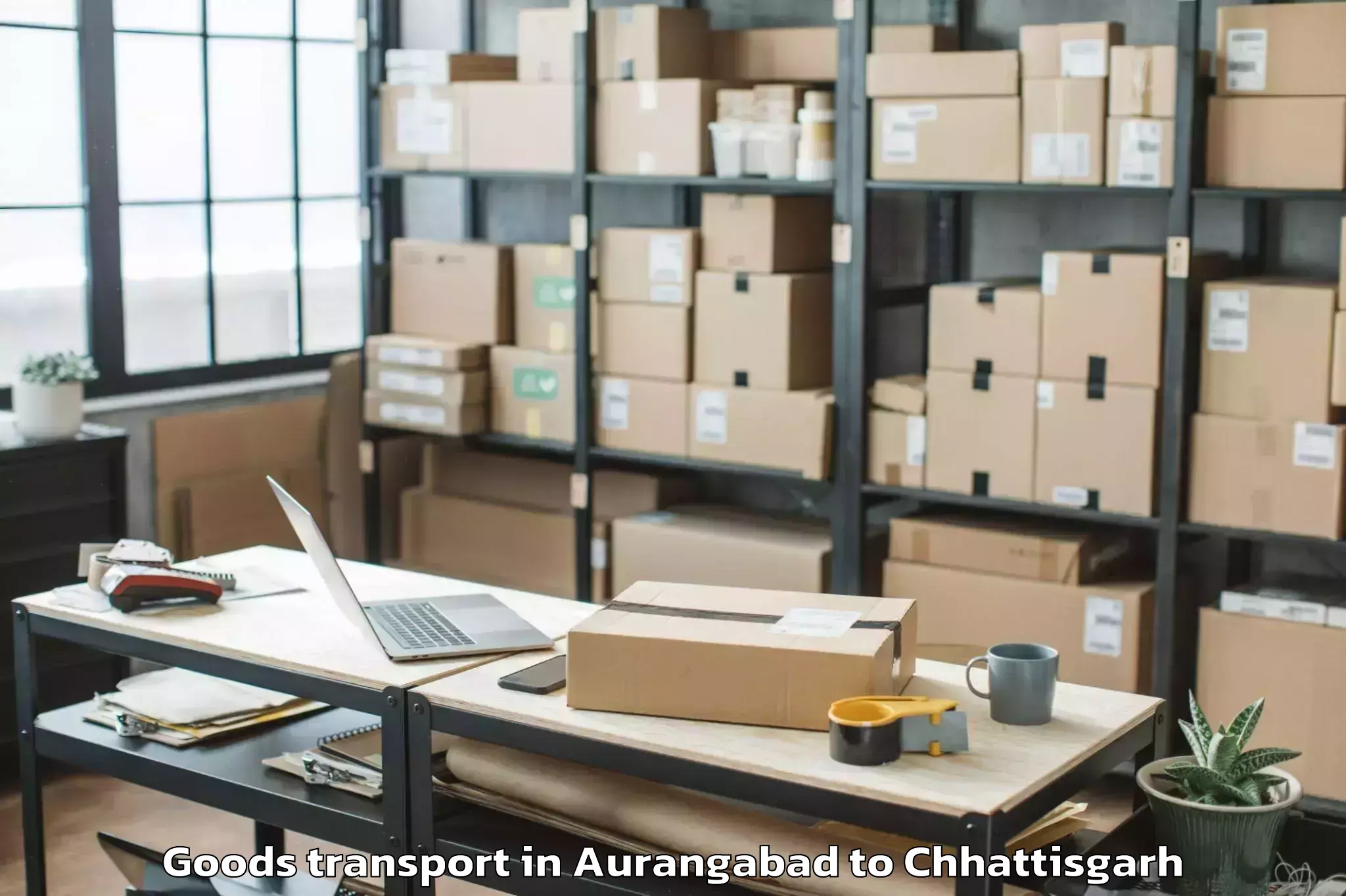 Easy Aurangabad to Basna Goods Transport Booking